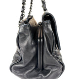 Chanel Black Calfskin Ritz Flap Bag 2007