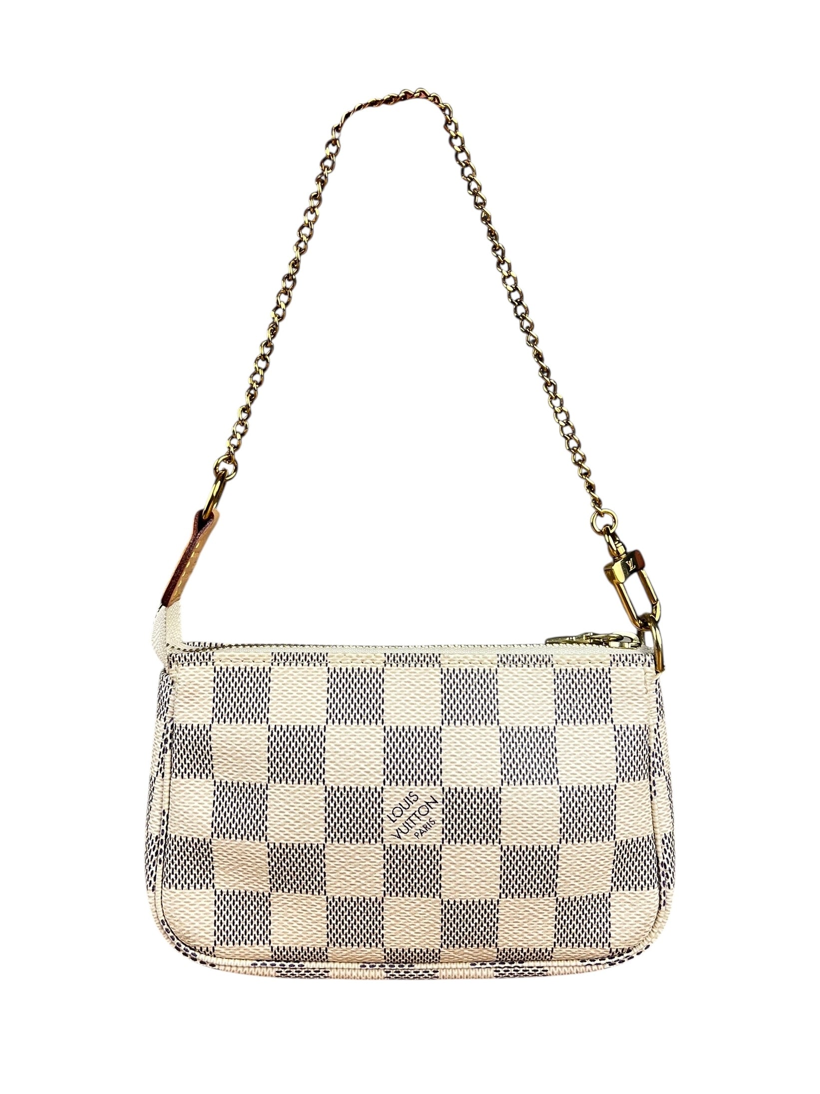 Louis Vuitton Damier Azur Mini Chain Pochette