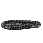 Fendi FF Black Canvas Boat Pochette