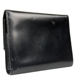 Cartier Black Leather Panther C Tri-Fold Wallet