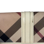 Burberry Cream Nova Check Penrose Continental Long Wallet