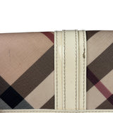 Burberry Cream Nova Check Penrose Continental Long Wallet