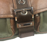 Prada Vintage Green Nylon/Leather Crossbody Bag