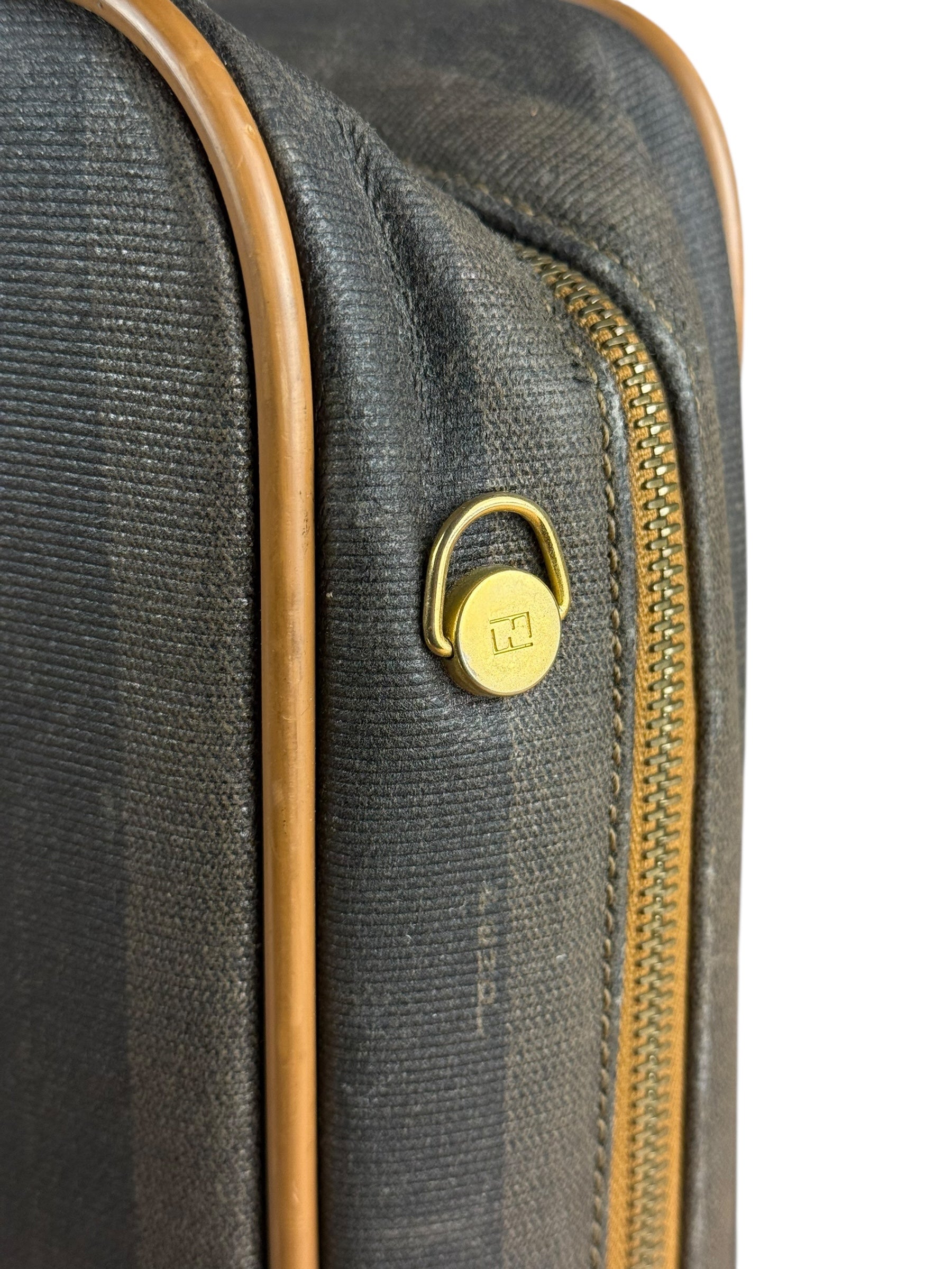 Fendi FF Vintage Striped Briefcase