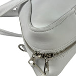 Balenciaga White Leather Triangle Two-Way Bag