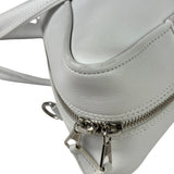 Balenciaga White Leather Triangle Two-Way Bag