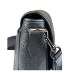 Coach Black Pebbled Leather Lucas Crossbody Bag