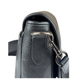 Coach Black Pebbled Leather Lucas Crossbody Bag