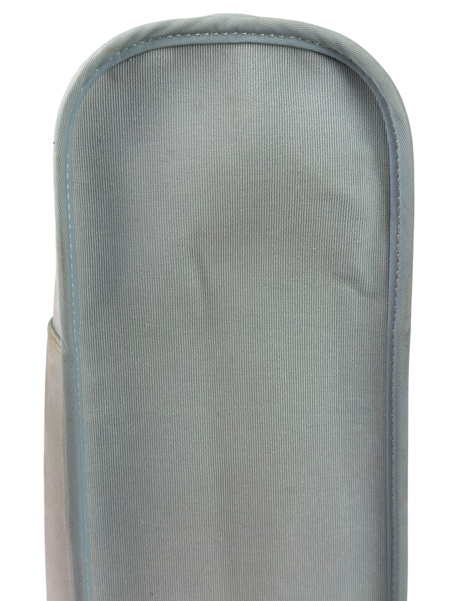 Hermes Light Blue Canvas Leather Trim Cabag Elan Tote