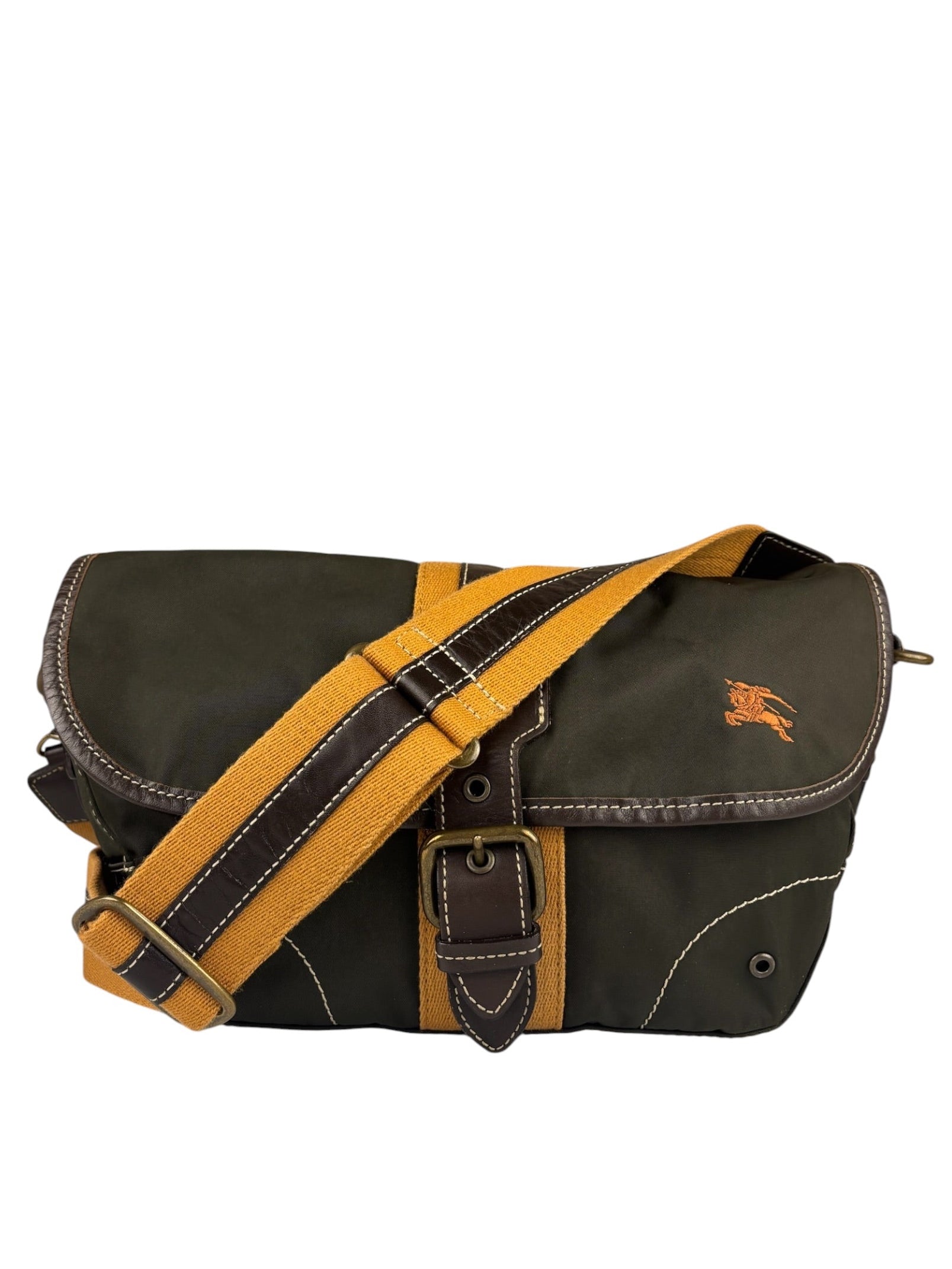 Burberry Vintage Green Nylon Crossbody Bag