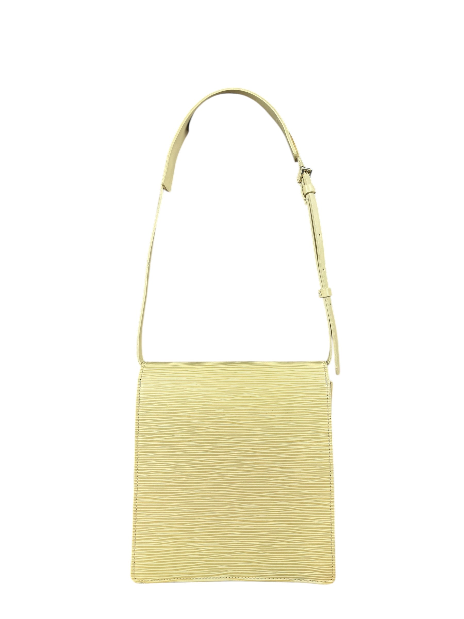 Louis Vuitton Vintage Yellow Epi Biarritz Shoulder Bag
