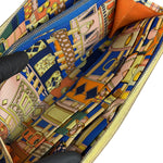 Hermes Yellow Leather Silk'In Classique Long Wallet