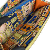 Hermes Yellow Leather Silk'In Classique Long Wallet