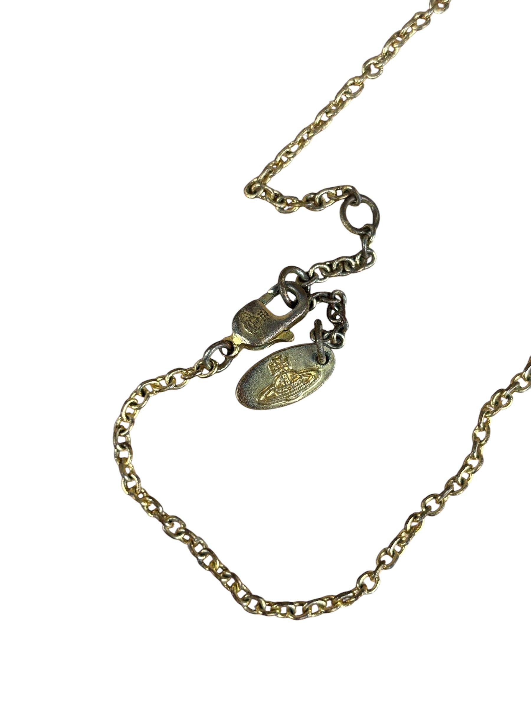 Vivienne Westwood Gold-Tone Orb Pendant Necklace