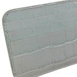 Balenciaga Blue Croc Embossed Cardholder