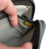 Chanel Caviar Leather Grey Zip Wallet