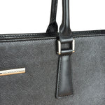 Burberry Black Saffiano Leather Tote Bag