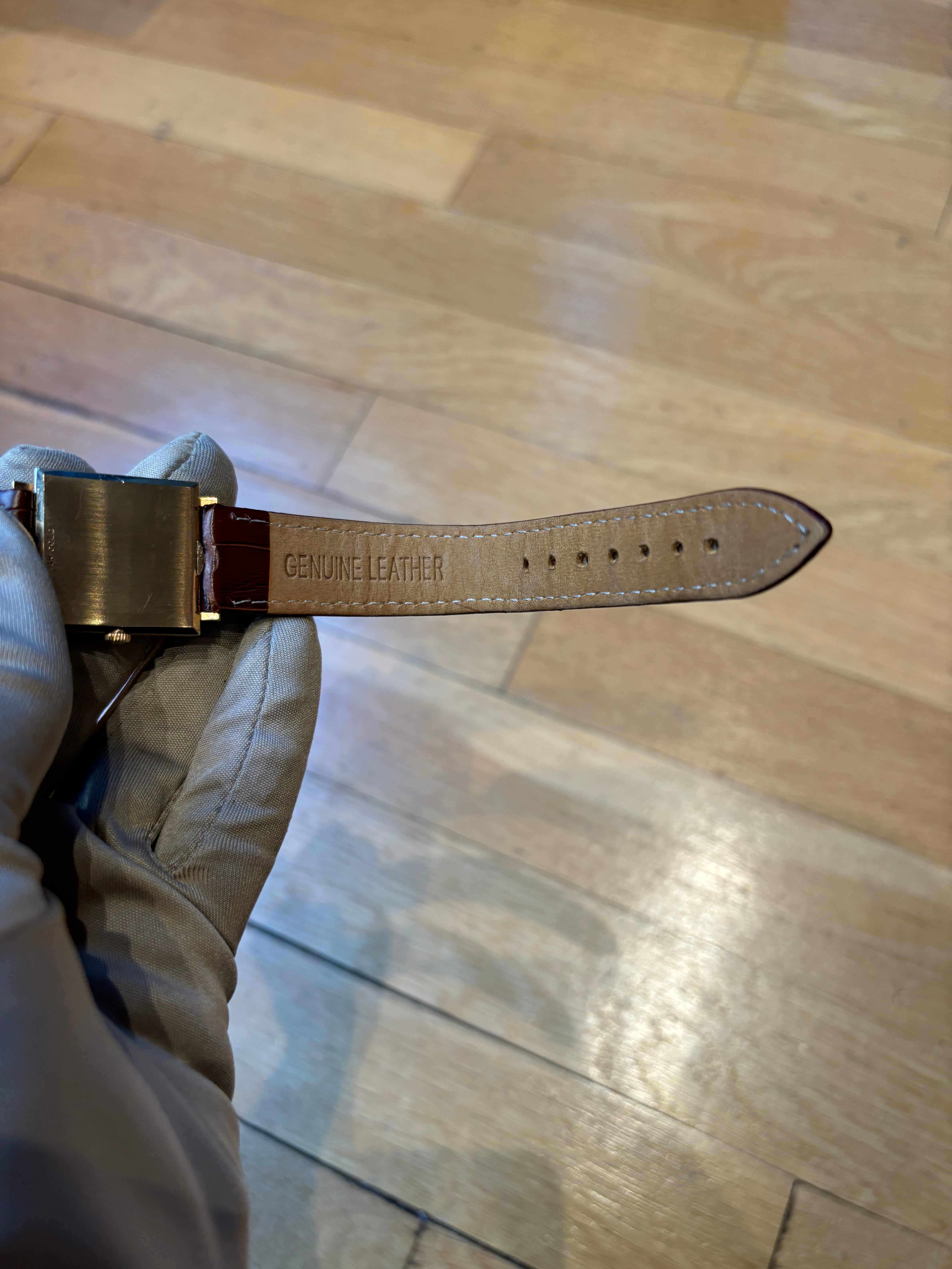 Omega Solid 14k Gold Square Dial