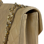 Chanel 1986 Beige Curved Flap Bag