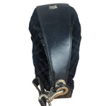 Burberry Black Tonal Check Maskell Hobo Bag