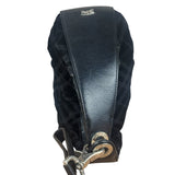 Burberry Black Tonal Check Maskell Hobo Bag