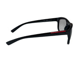 Prada Black Linea Rossa SPS 12U Sunglasses