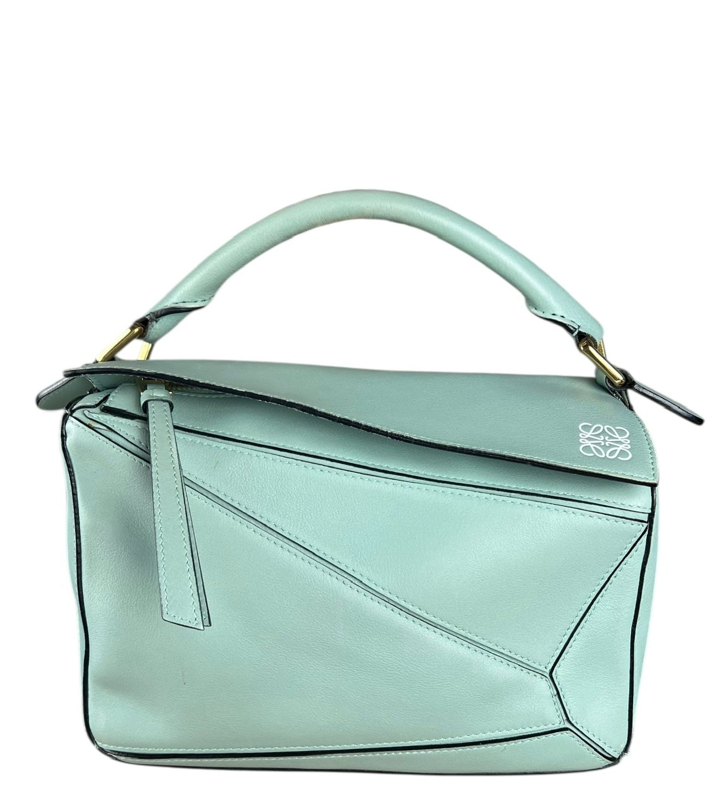 Loewe Green Medium Puzzle Bag