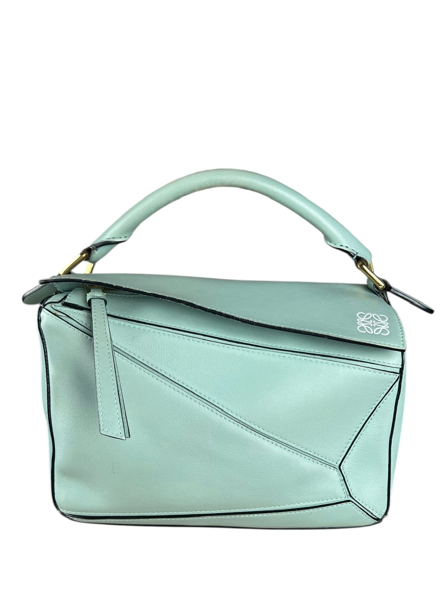 Loewe Green Medium Puzzle Bag
