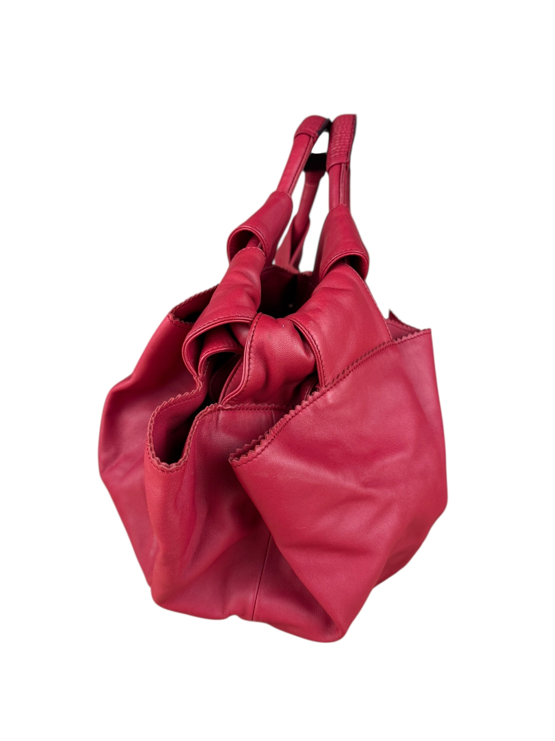 Loewe Dark Red Nappa Aire Leather Handbag