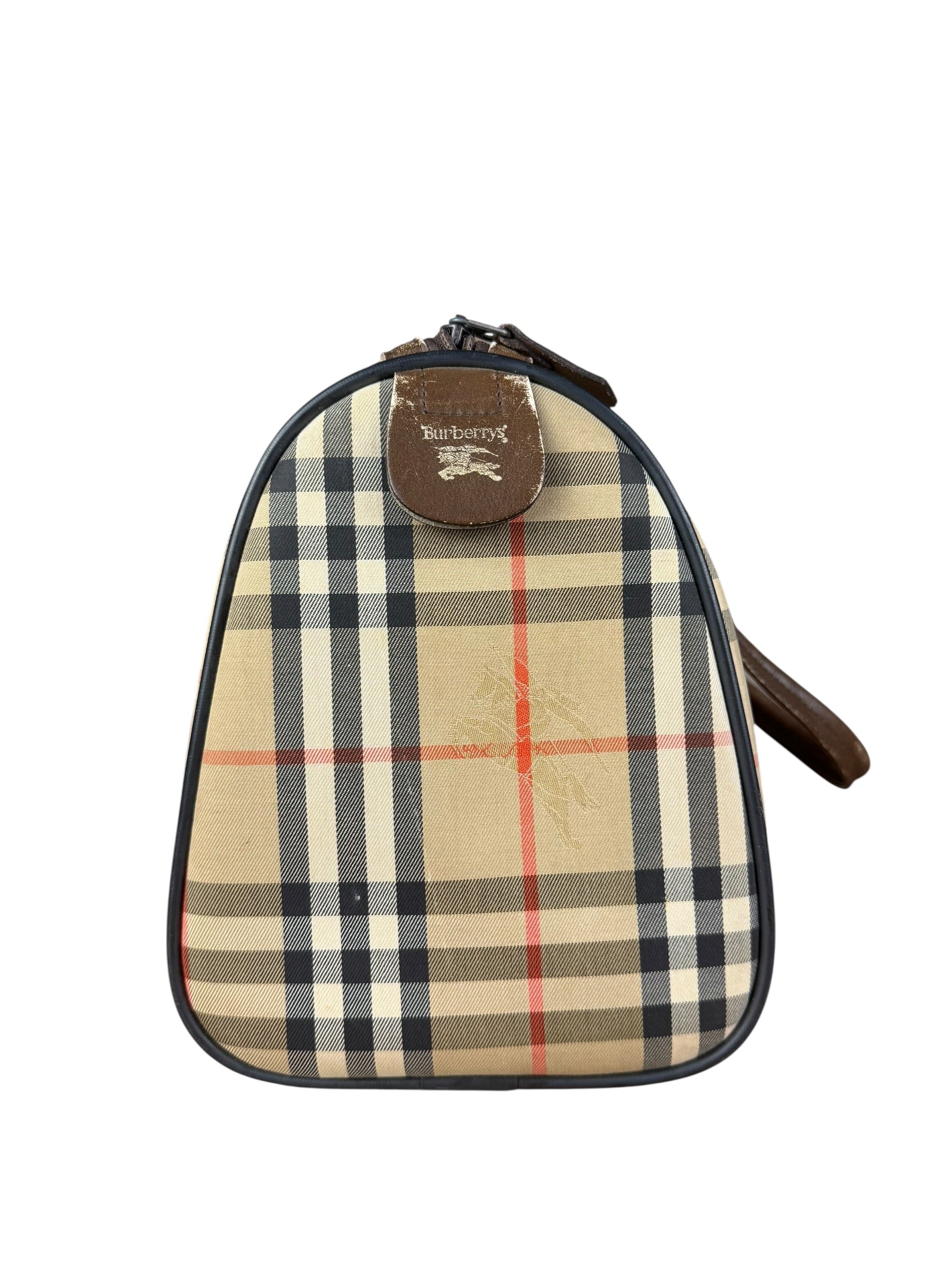 Burberry Vintage House Check Boston Bag