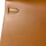 Hermes Kelly 32 Sellier Epsom Gold Handbag 1995