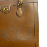 Gucci Peanut Brown Leather Diana Medium Tote