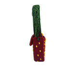 STAUD Strawberry Red Tommy Beaded Bag