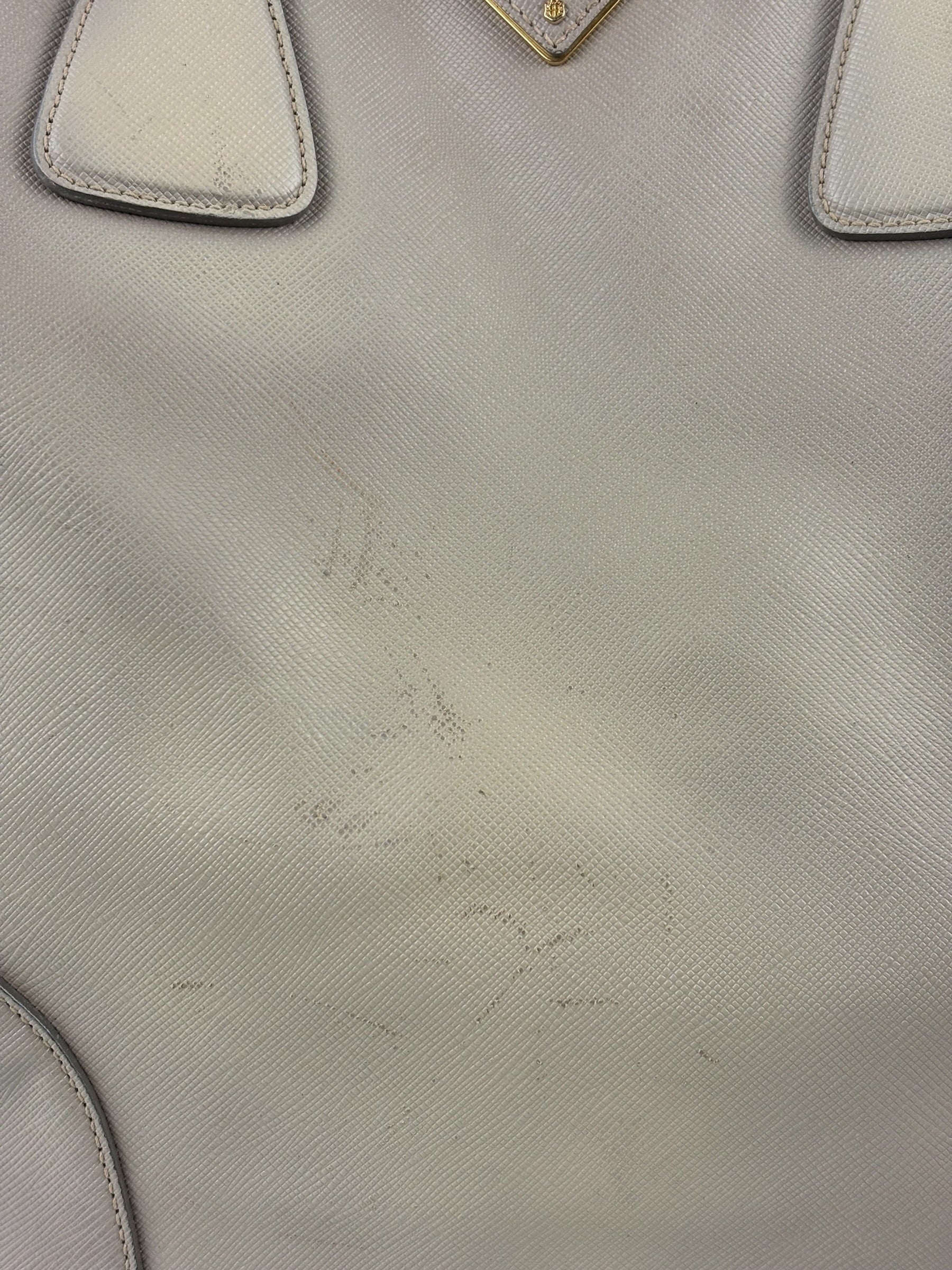 Prada Saffiano Lux Leather Grey 2Way Shopping Bag