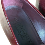 Burberry Burgundy Patent Leather Loafers