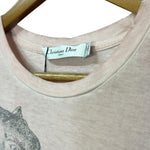 Cristian Dior Pink Dioriviera Animal-Graphic T-shirt