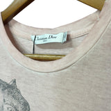 Cristian Dior Pink Dioriviera Animal-Graphic T-shirt
