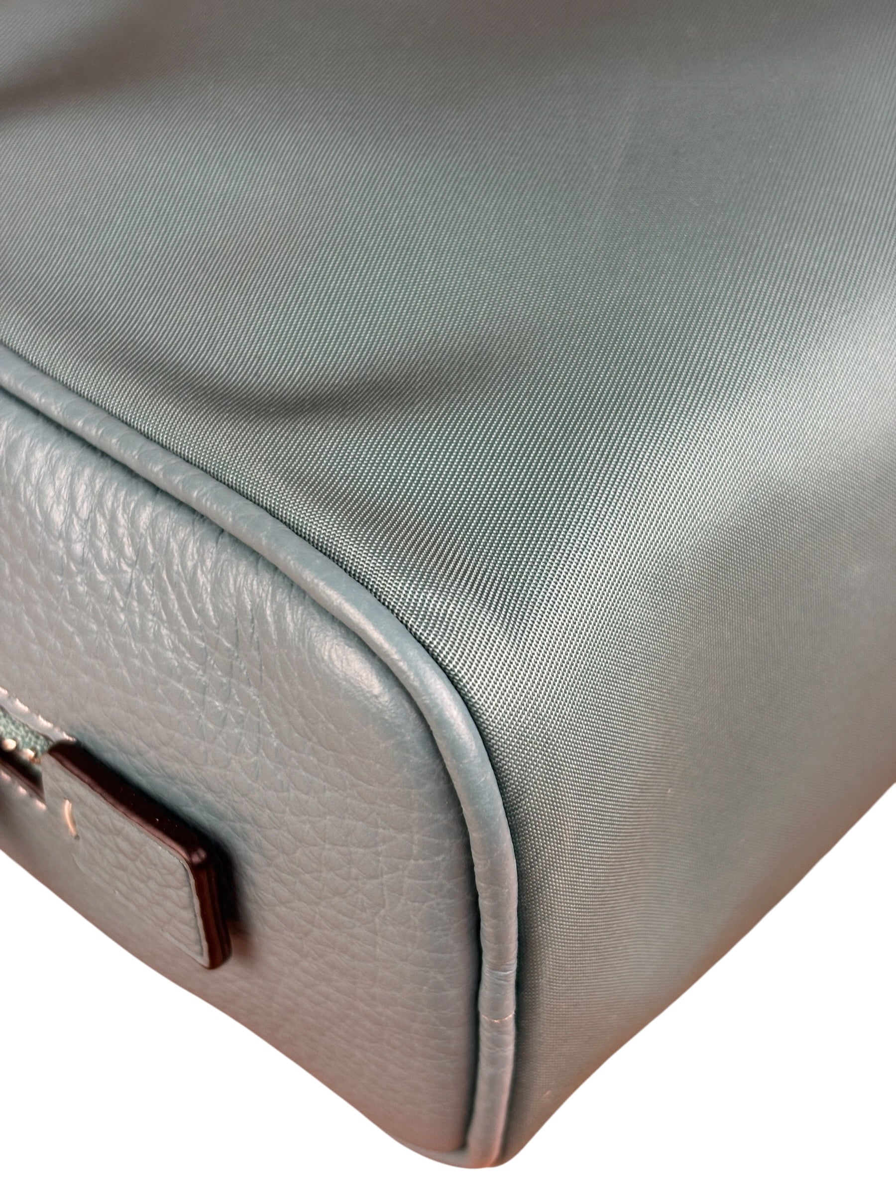 Coach Teal Blue Ellis Boxy Cosmetic Pouch