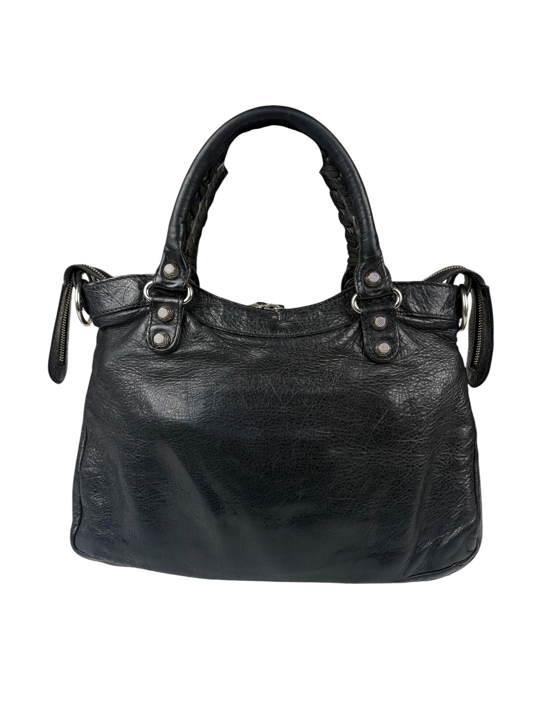 Balenciaga Black Classic Leather City Bag