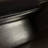 Hermes Black Mini Kelly 20 Box Calf 1991