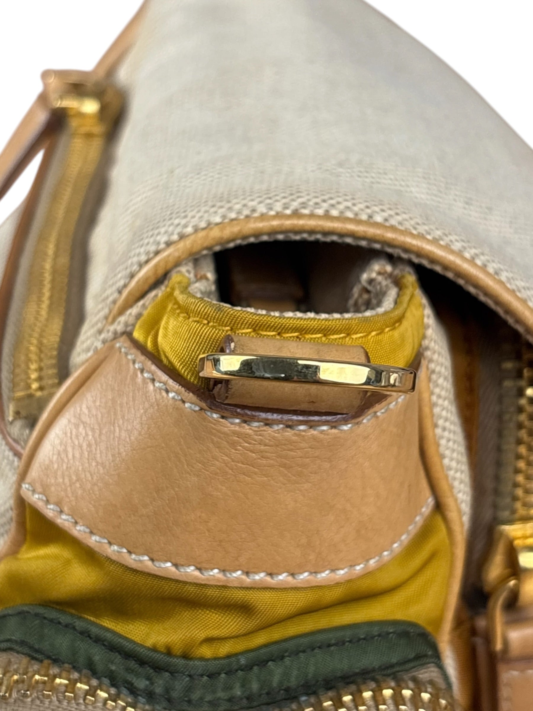 Prada Multicolor Leather Trim Sac Multi-Poches Crossbody Bag