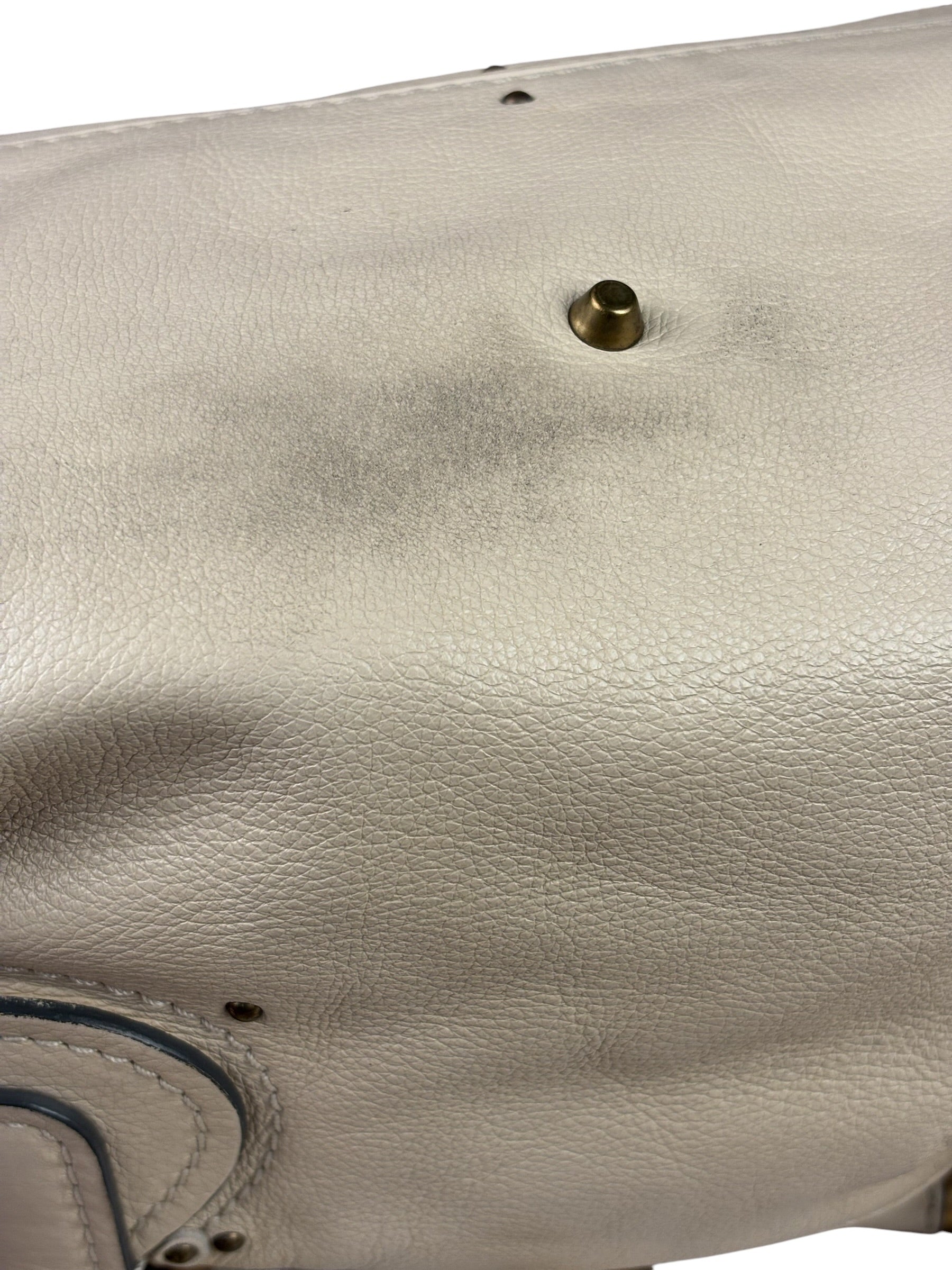 Chloe Beige Leather Paddington Shoulder Bag
