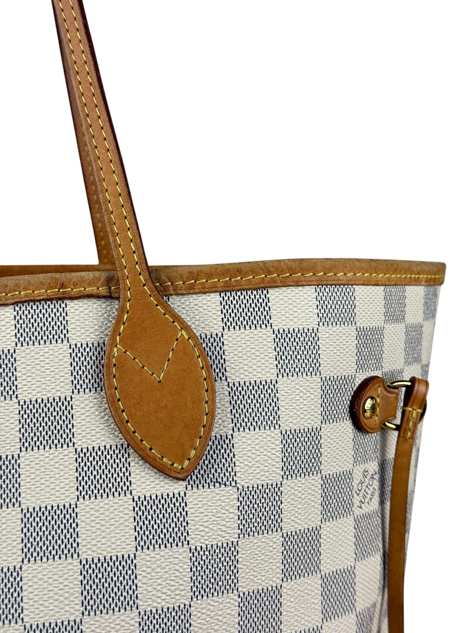 Louis Vuitton Neverfull MM Damier Azure Rose Interior w/ Pouch