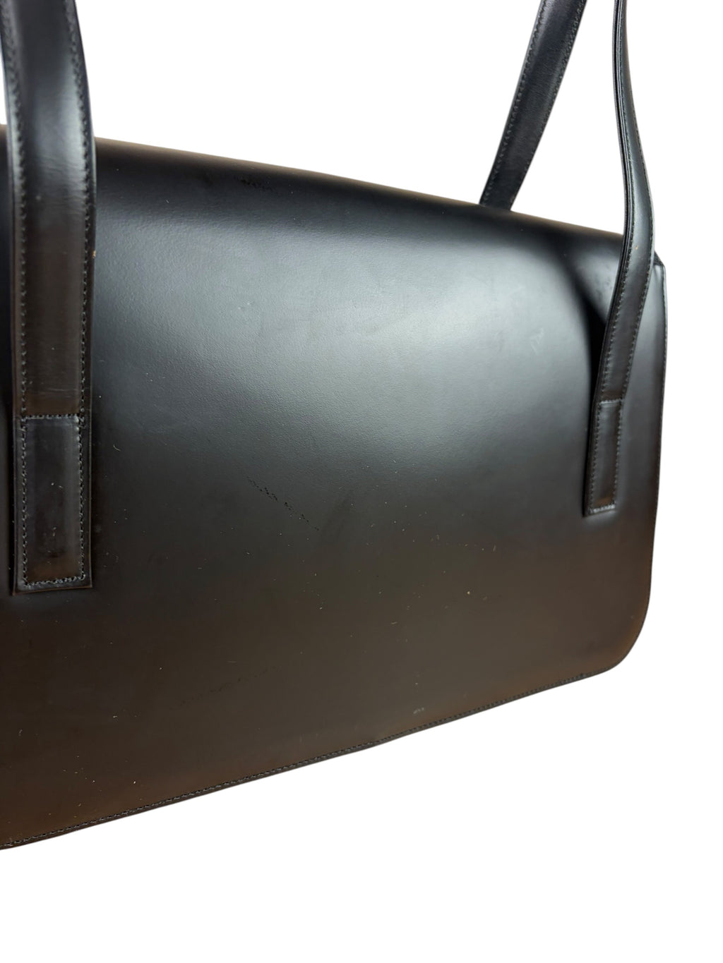 Burberry Black Leather Shadow Horse Nova Check Handbag