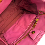 Miu Miu Pink Nappa Leather 2Way Tote Bag