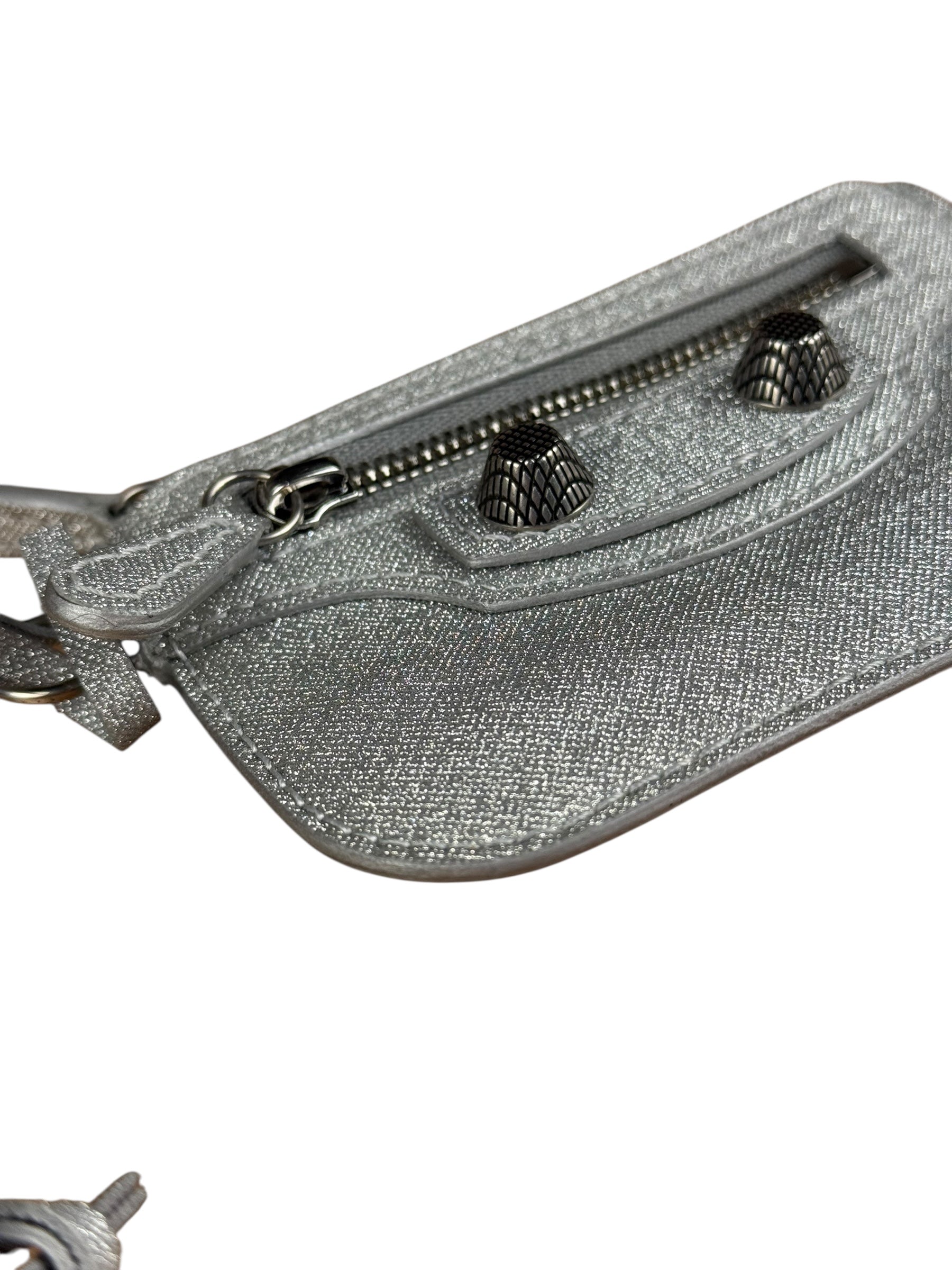 Balenciaga Le Cagole Zip Pouch Glitter