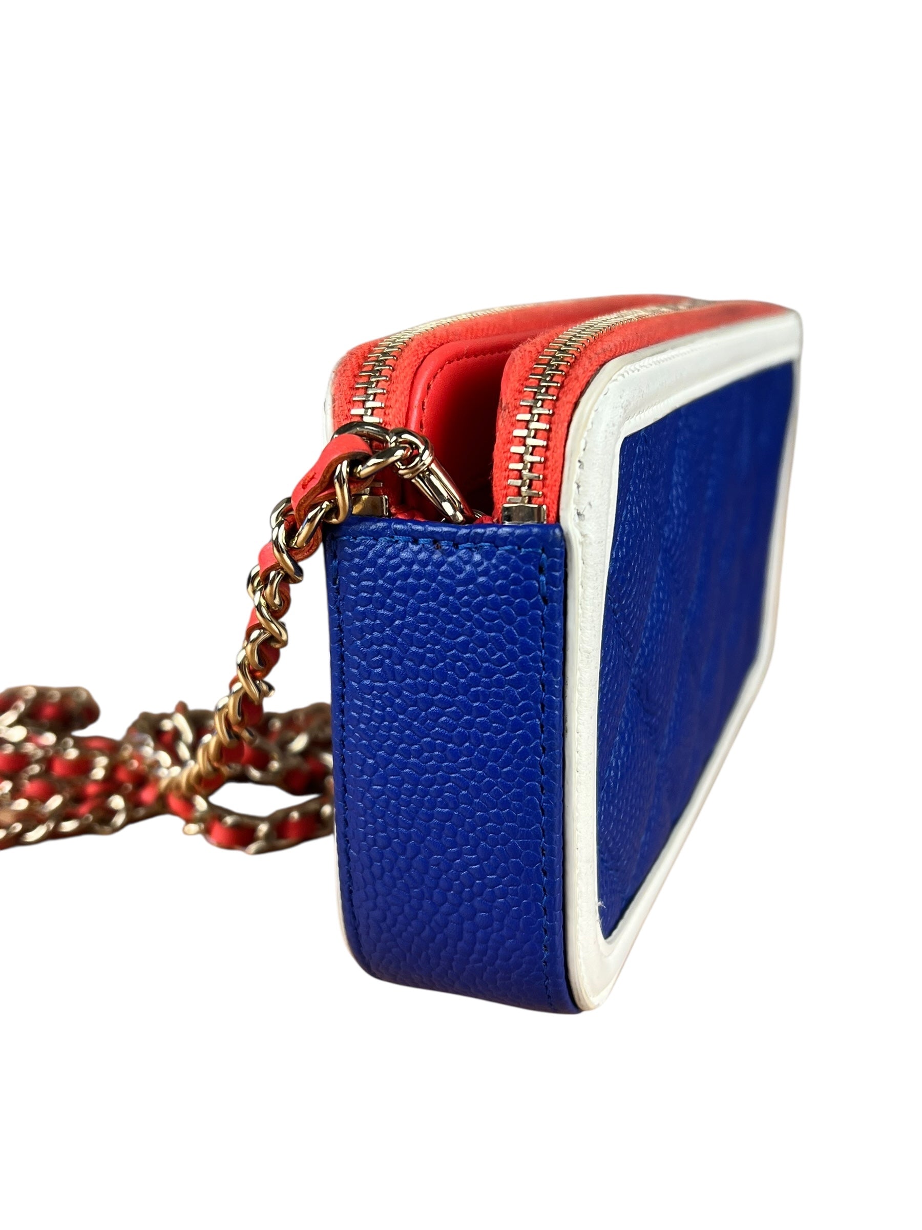 Chanel 2019 Caviar Quilted CC Filigree Clutch on Chain