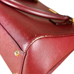 Burberry Vintage Leather Burgundy Handbag