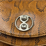 Vintage Snakeskin Top Handle Bag