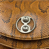 Vintage Snakeskin Top Handle Bag